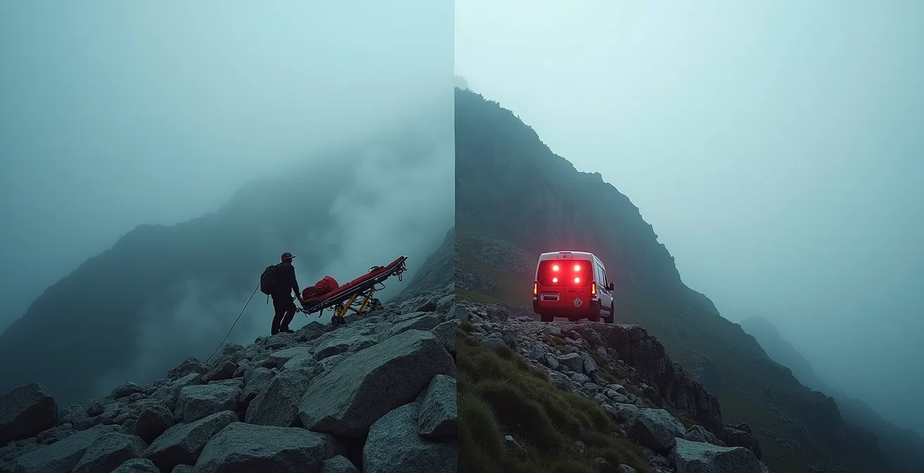 Visual comparison of search and rescue versus medical evacuation scenarios