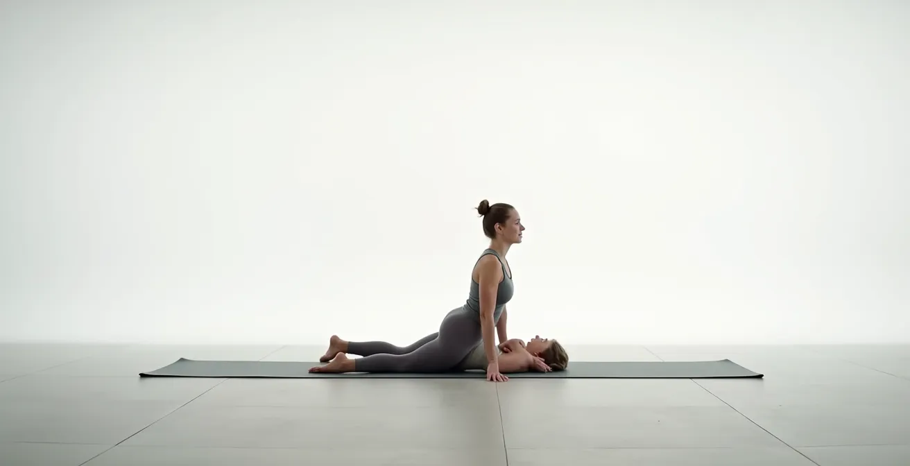 Visual analysis of spine compensation versus true hip mobility